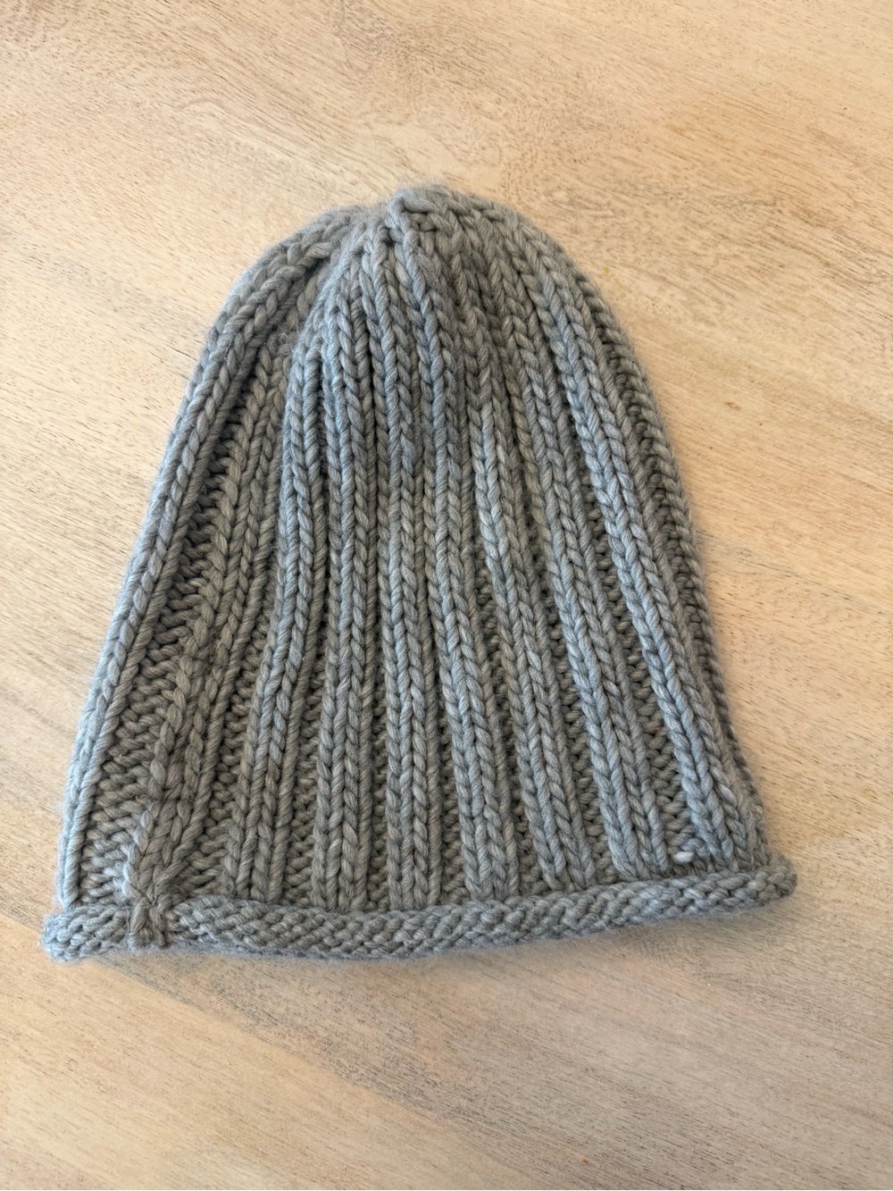Free People Ribbed Knit Beanie in Gray Like New